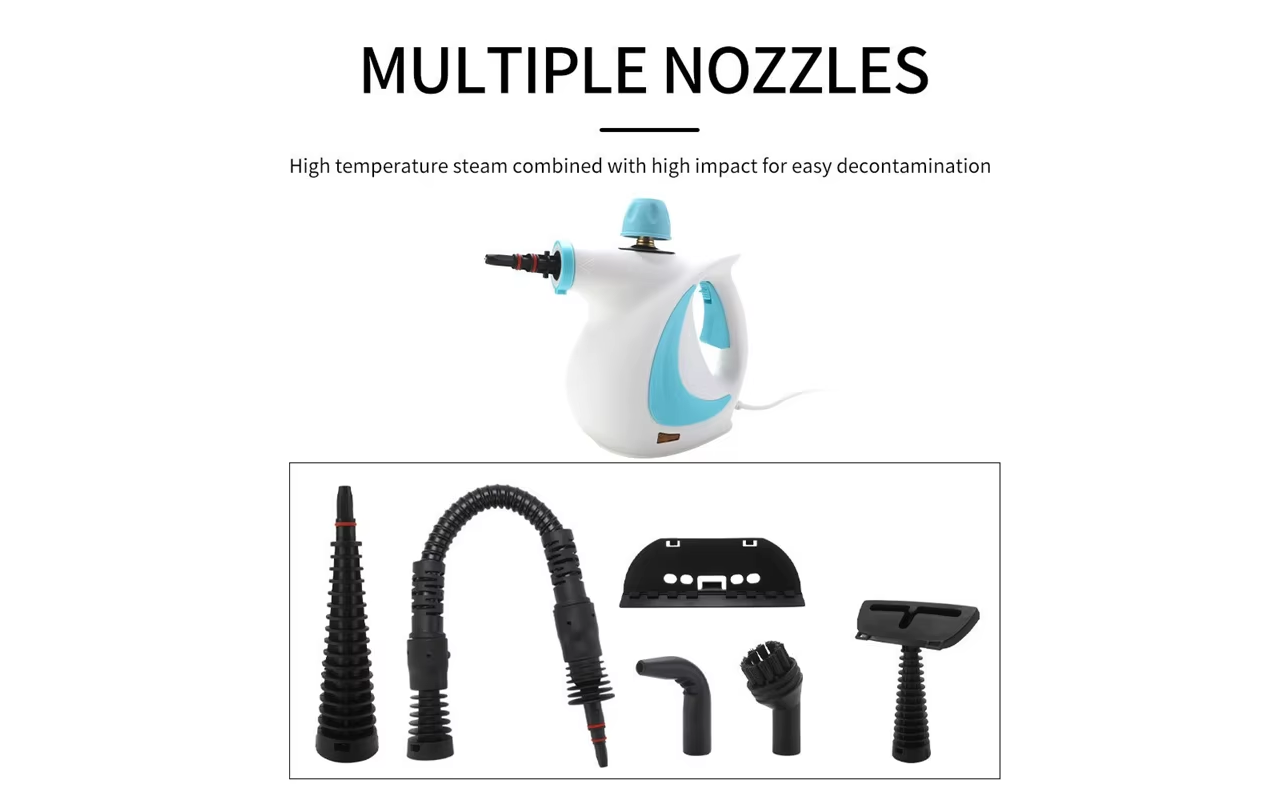 High Pressure Handheld Steam Cleaner – Portable Steam Spray for Home & Car