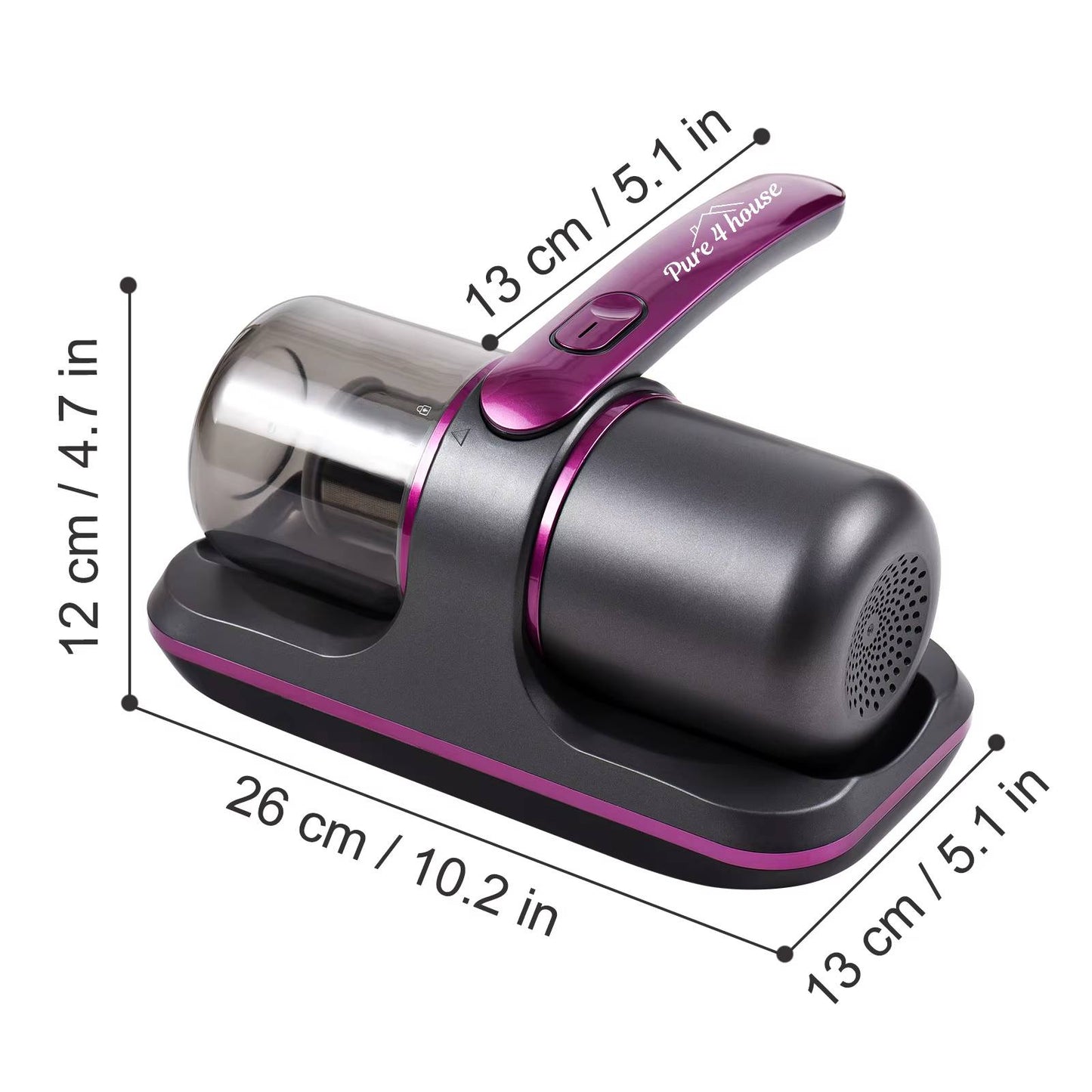 Pure4house™ Compact Mattress Vacuum Cleaner