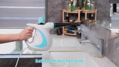 High Pressure Handheld Steam Cleaner – Portable Steam Spray for Home & Car